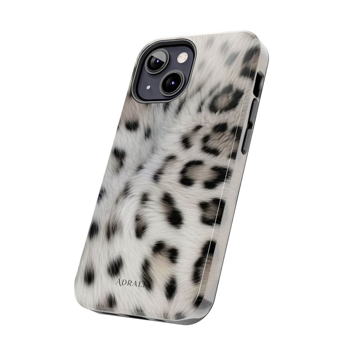 Leopard Fur Tough Phone Case — White Snow Cheetah Protective Cover