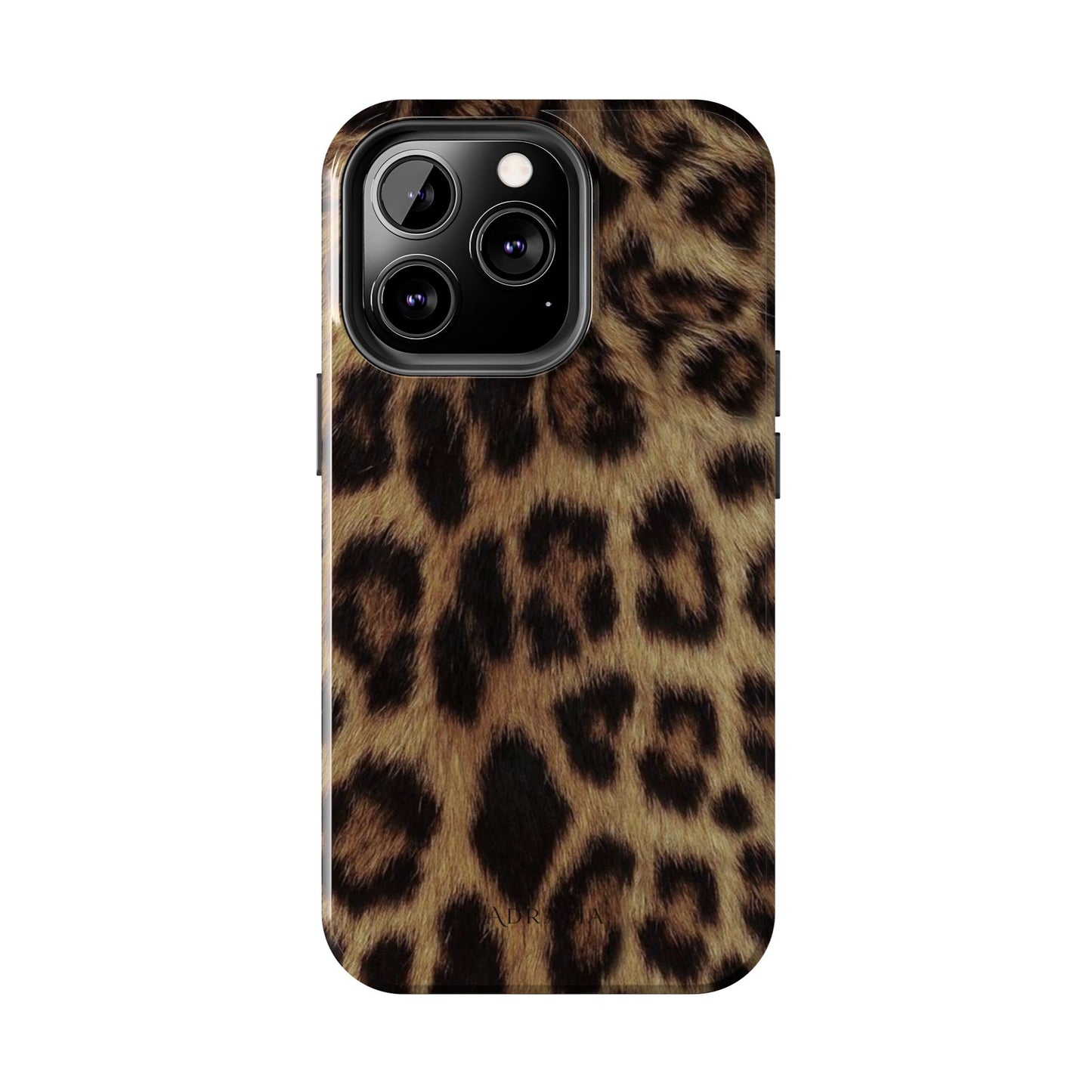 Leopard Print Tough Phone Case — Durable Animal-Print Protective Cover