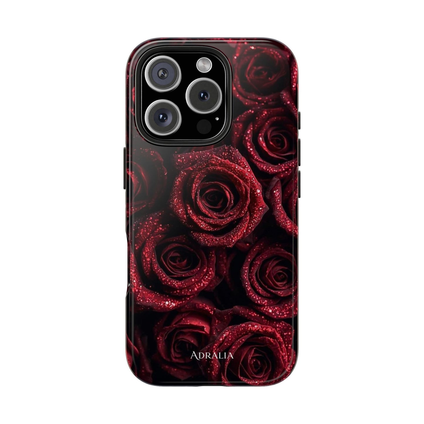 Red Velvet Roses Tough Phone Case — Protective Floral iPhone Case