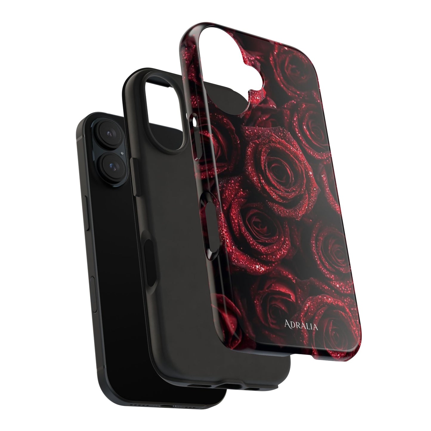 Red Velvet Roses Tough Phone Case — Protective Floral iPhone Case