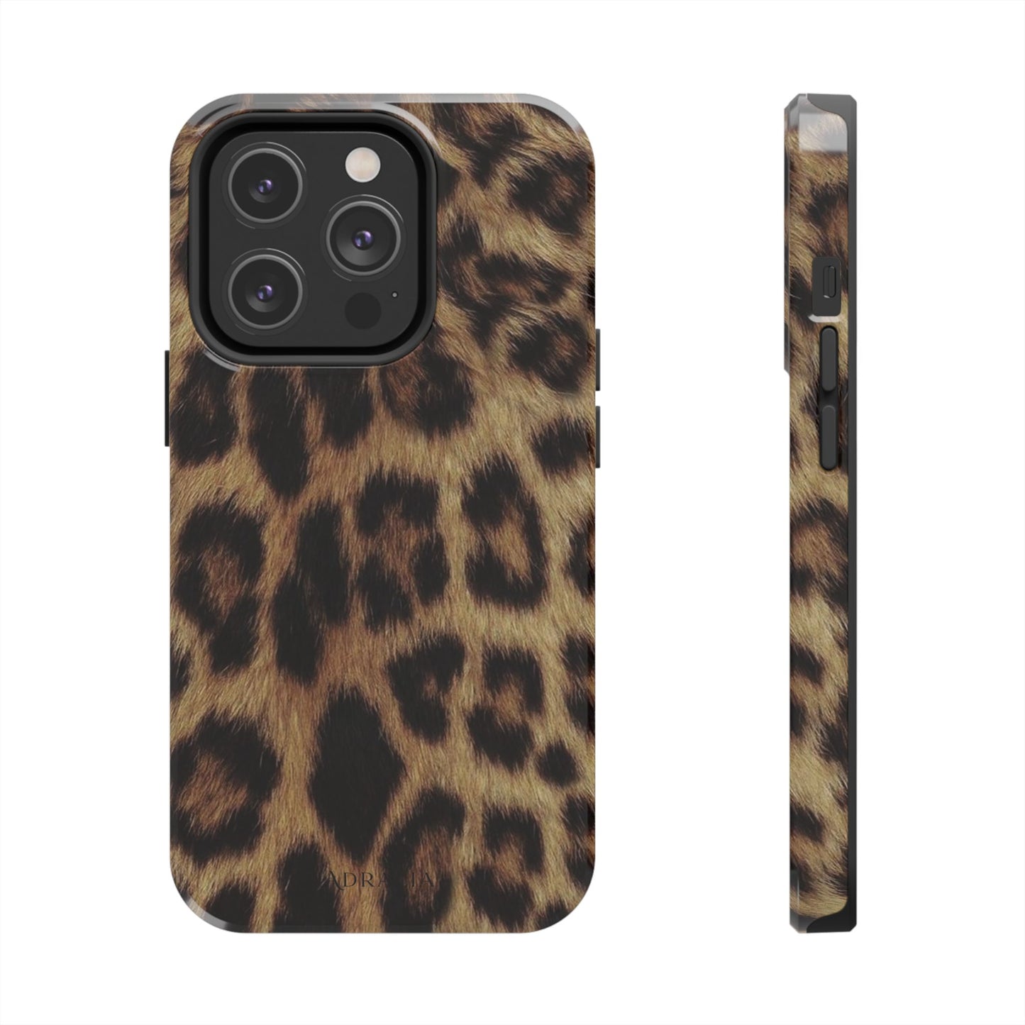 Leopard Print Tough Phone Case — Durable Animal-Print Protective Cover
