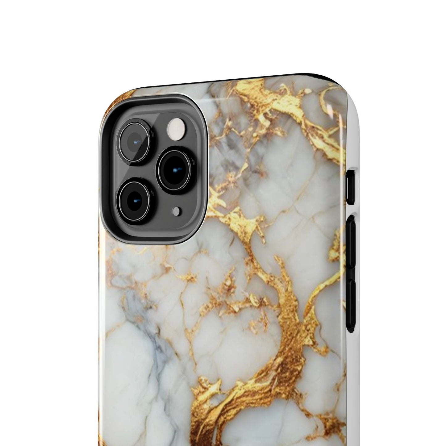 Gold Veined Marble Tough Phone Case — Luxury Protective Phone Case
