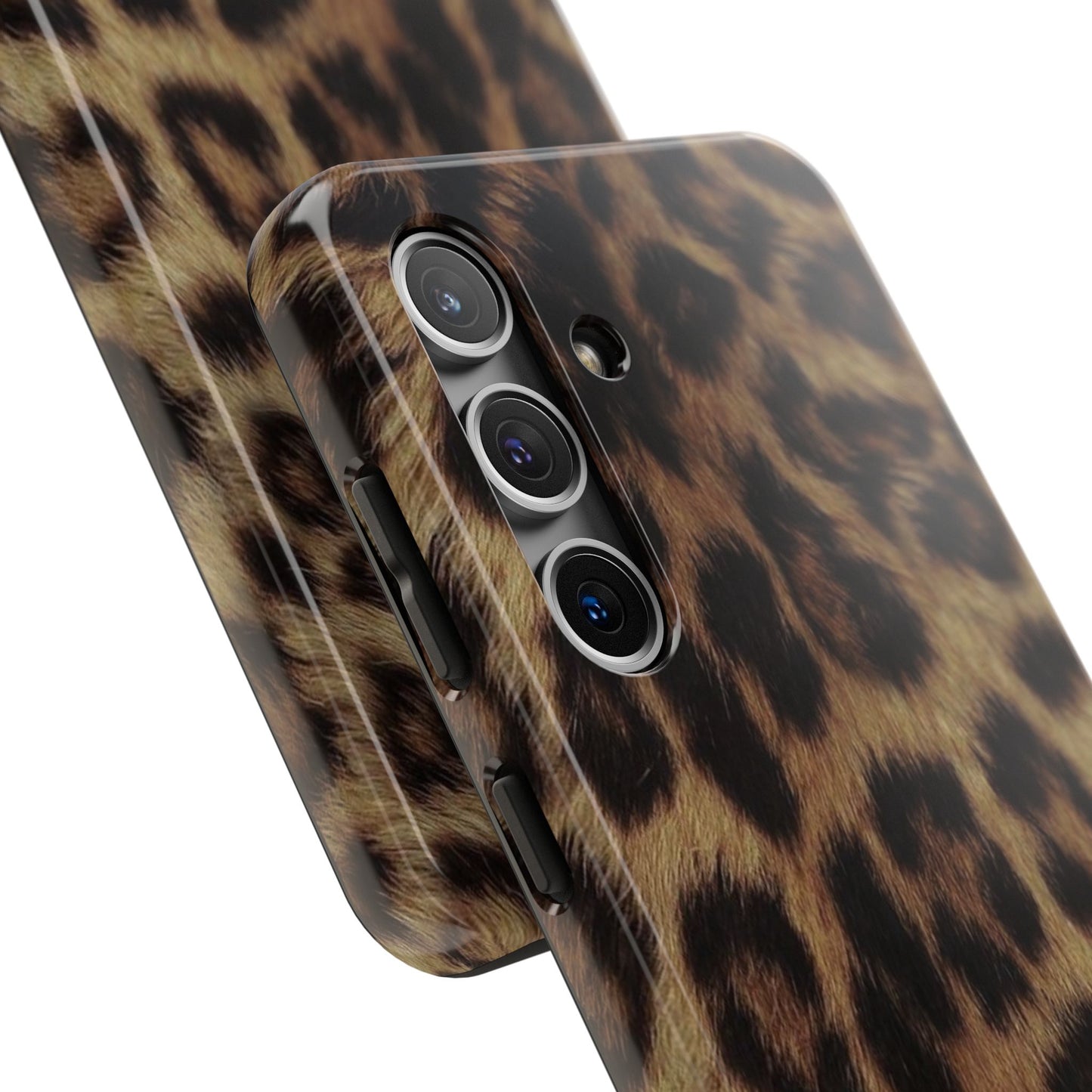 Leopard Print Tough Phone Case — Durable Animal-Print Protective Cover