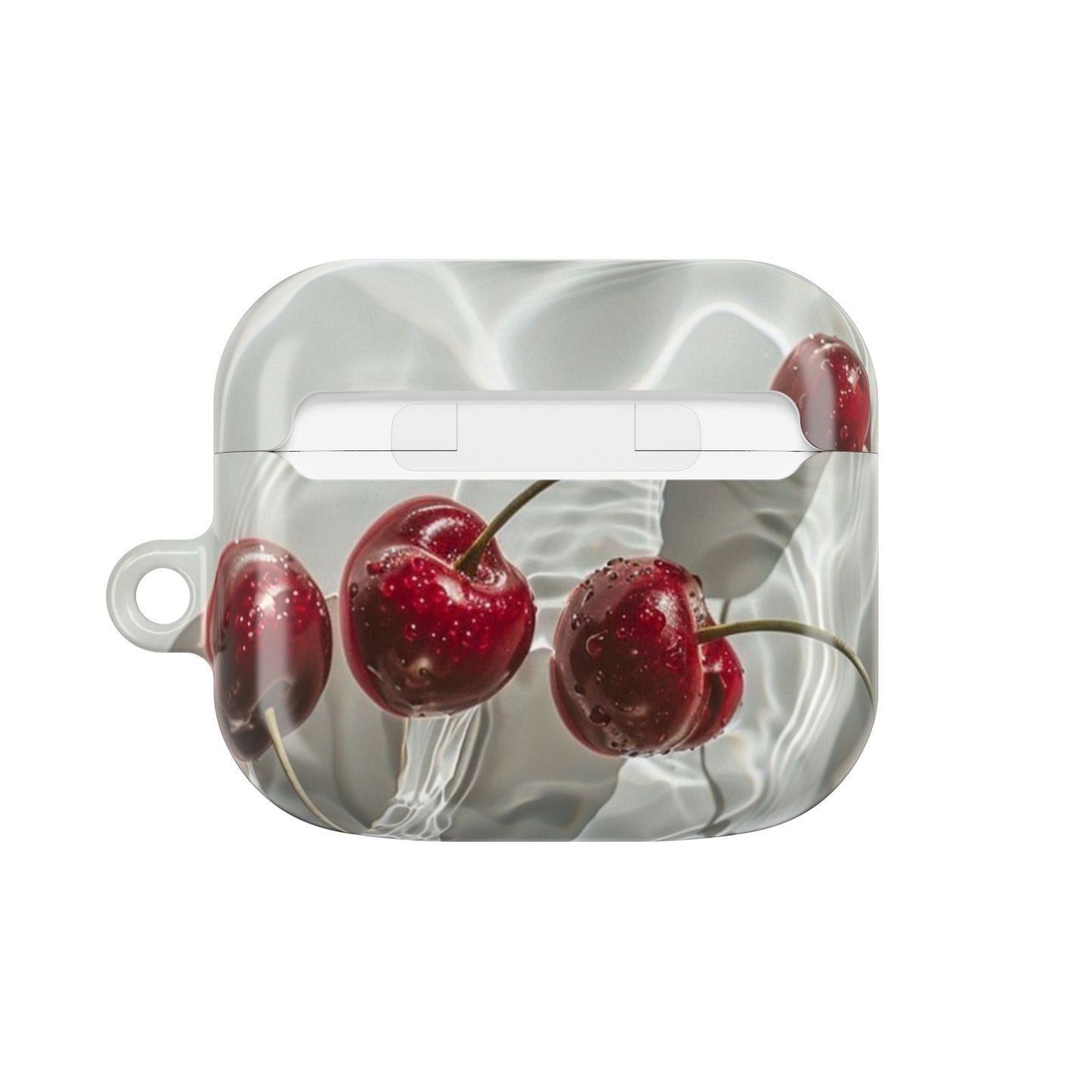 Cherry Splash AirPod Case — Glossy Red Cherry Protective Case