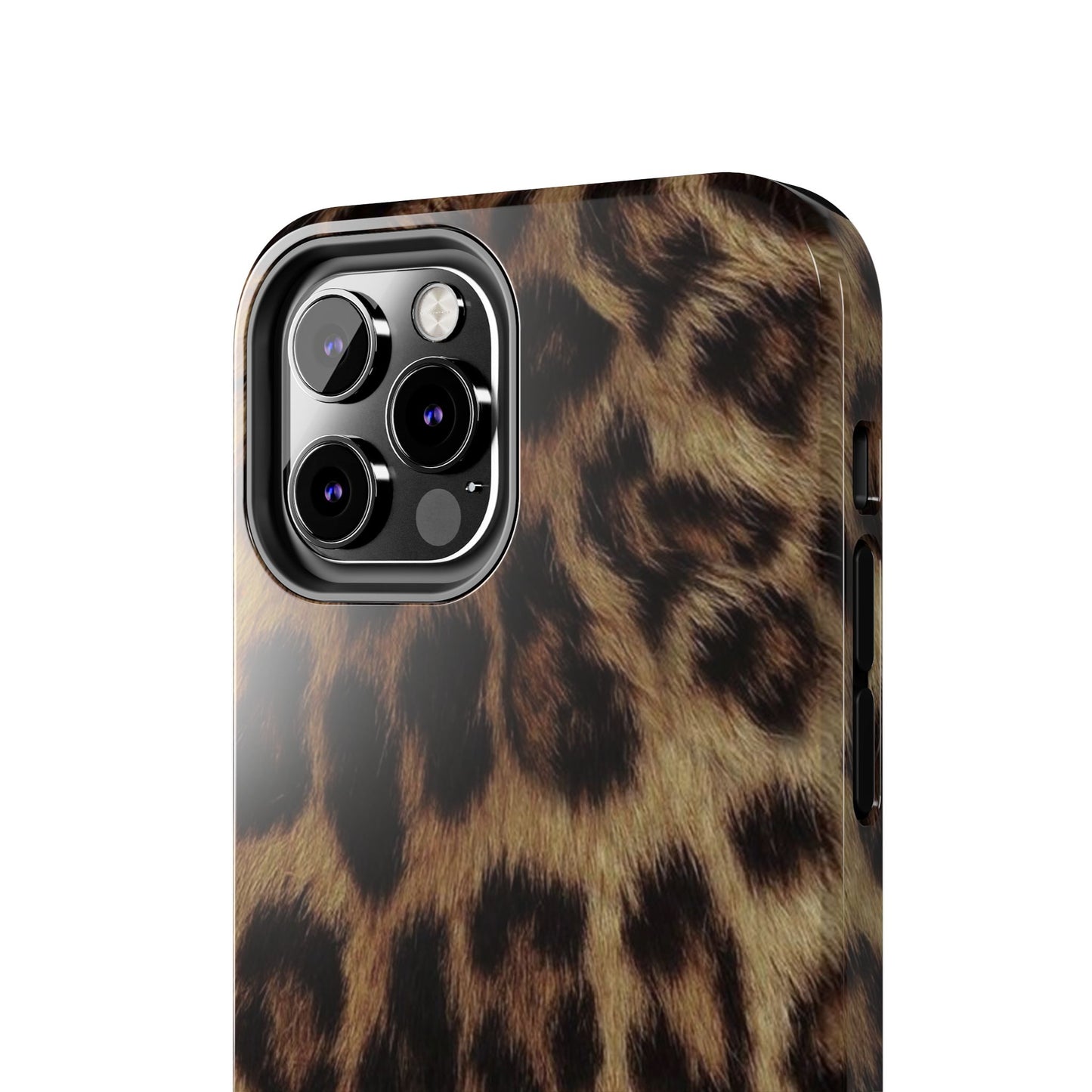 Leopard Print Tough Phone Case — Durable Animal-Print Protective Cover