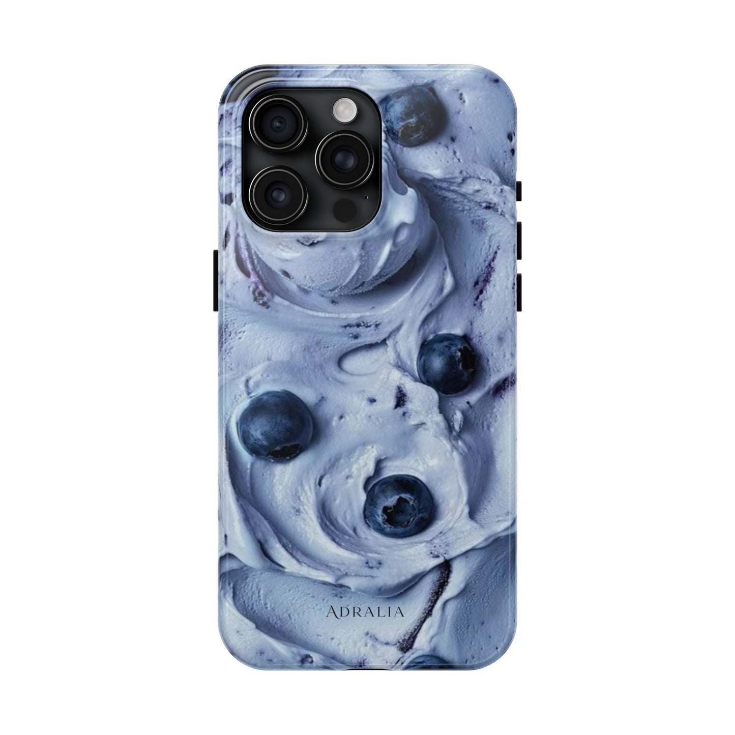 Blueberry Swirl Tough Phone Case — Protective Artistic Fruit Pattern