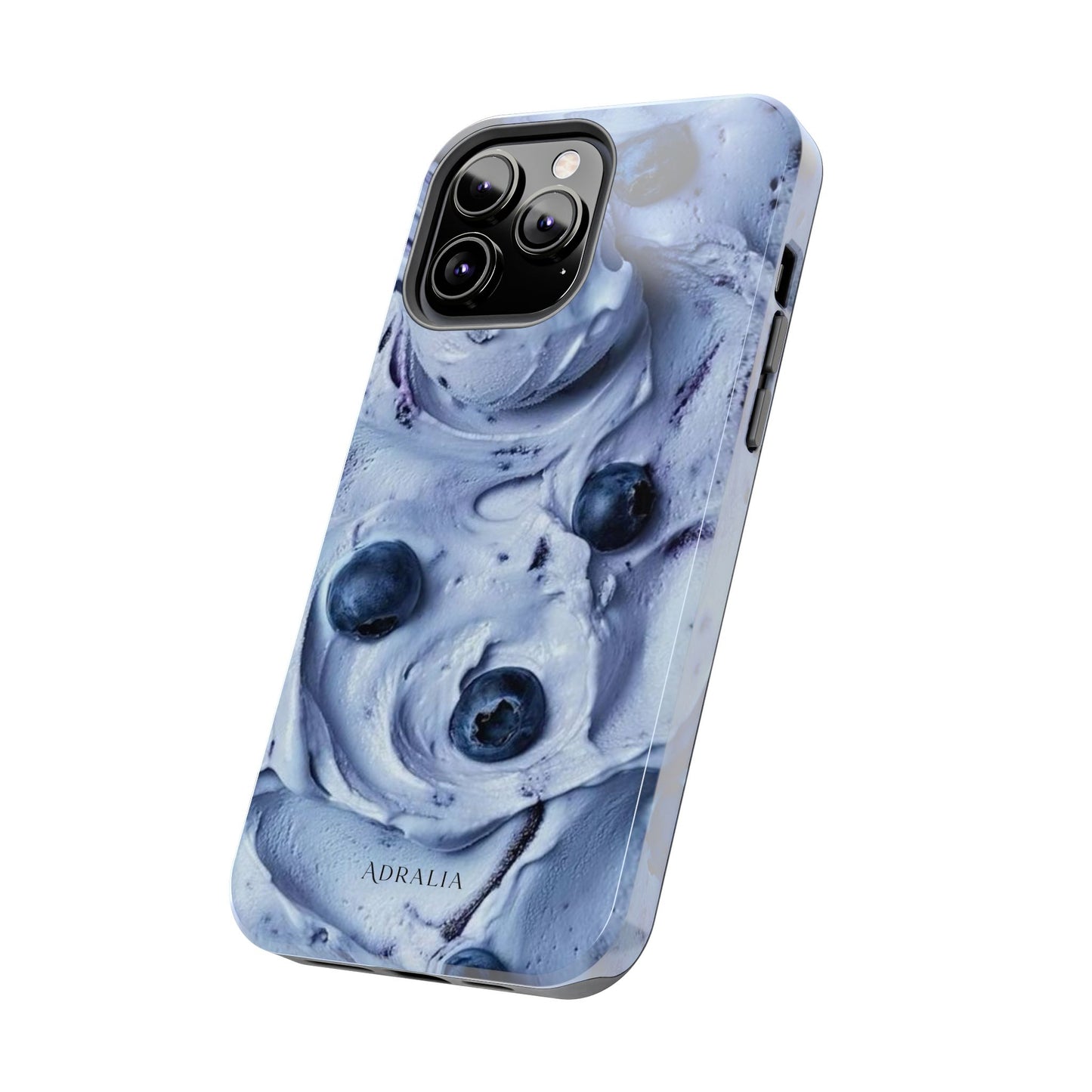Blueberry Swirl Tough Phone Case — Protective Artistic Fruit Pattern