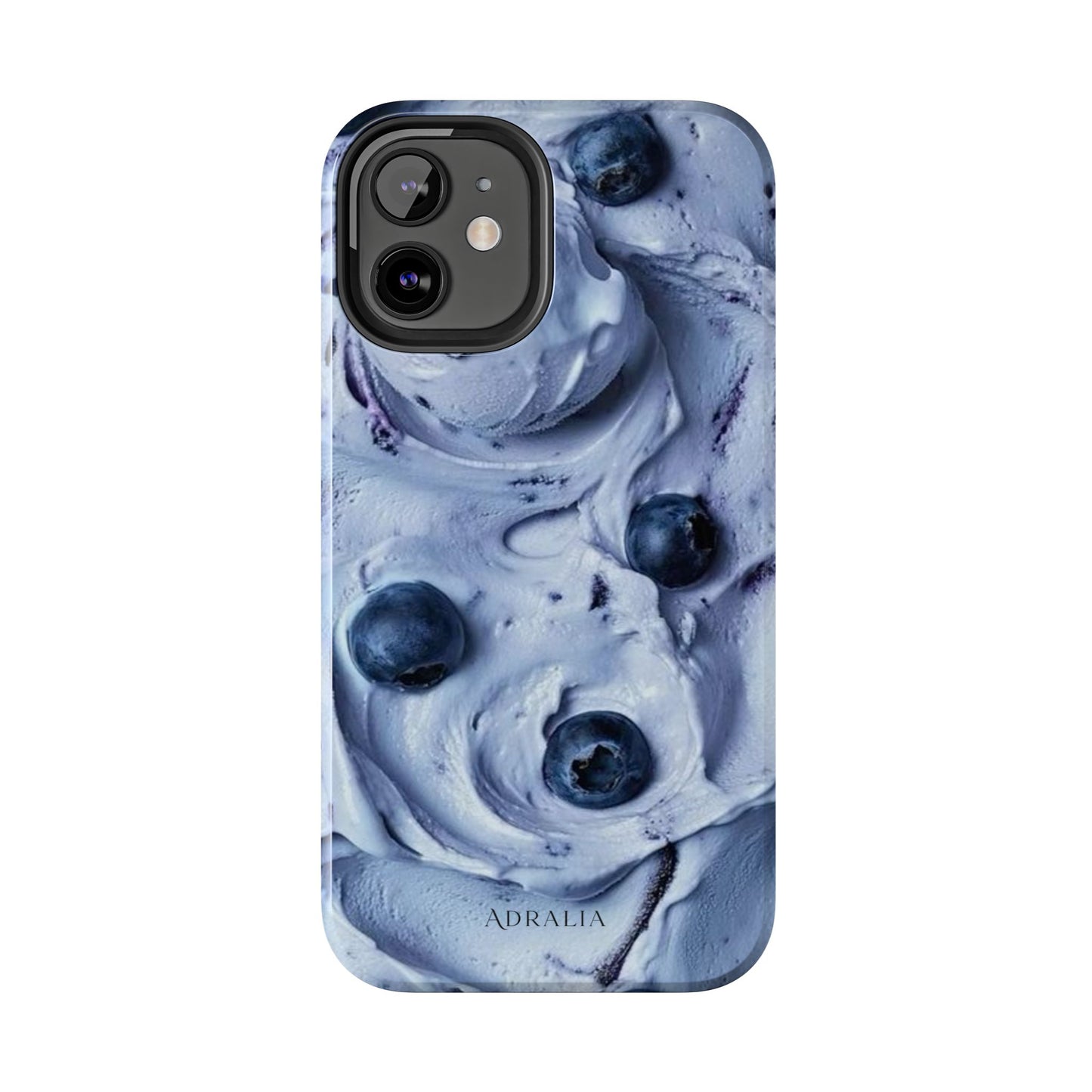 Blueberry Swirl Tough Phone Case — Protective Artistic Fruit Pattern