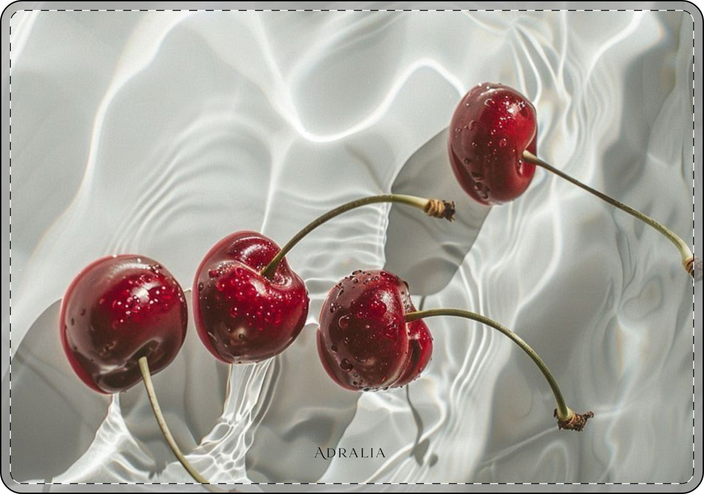 Cherry Water Ripples MacBook Case