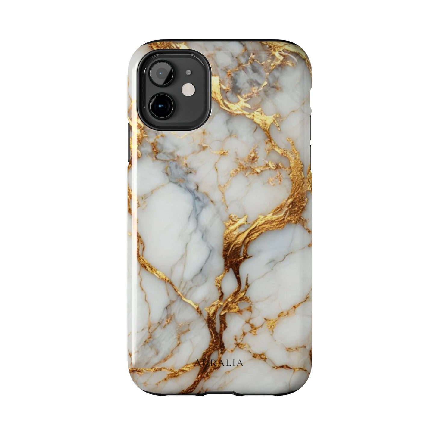 Gold Veined Marble Tough Phone Case — Luxury Protective Phone Case