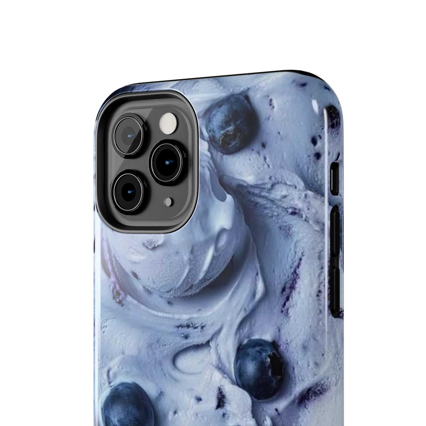 Blueberry Swirl Tough Phone Case — Protective Artistic Fruit Pattern
