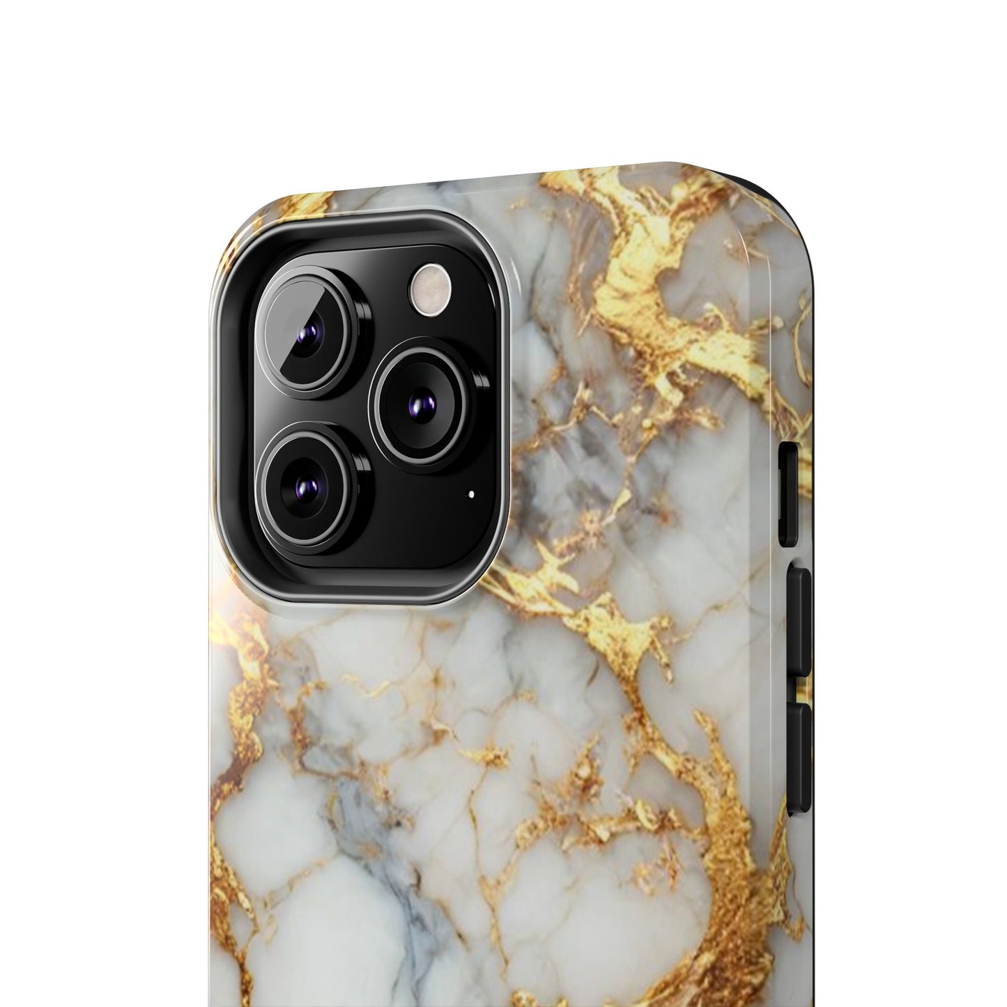 Gold Veined Marble Tough Phone Case — Luxury Protective Phone Case