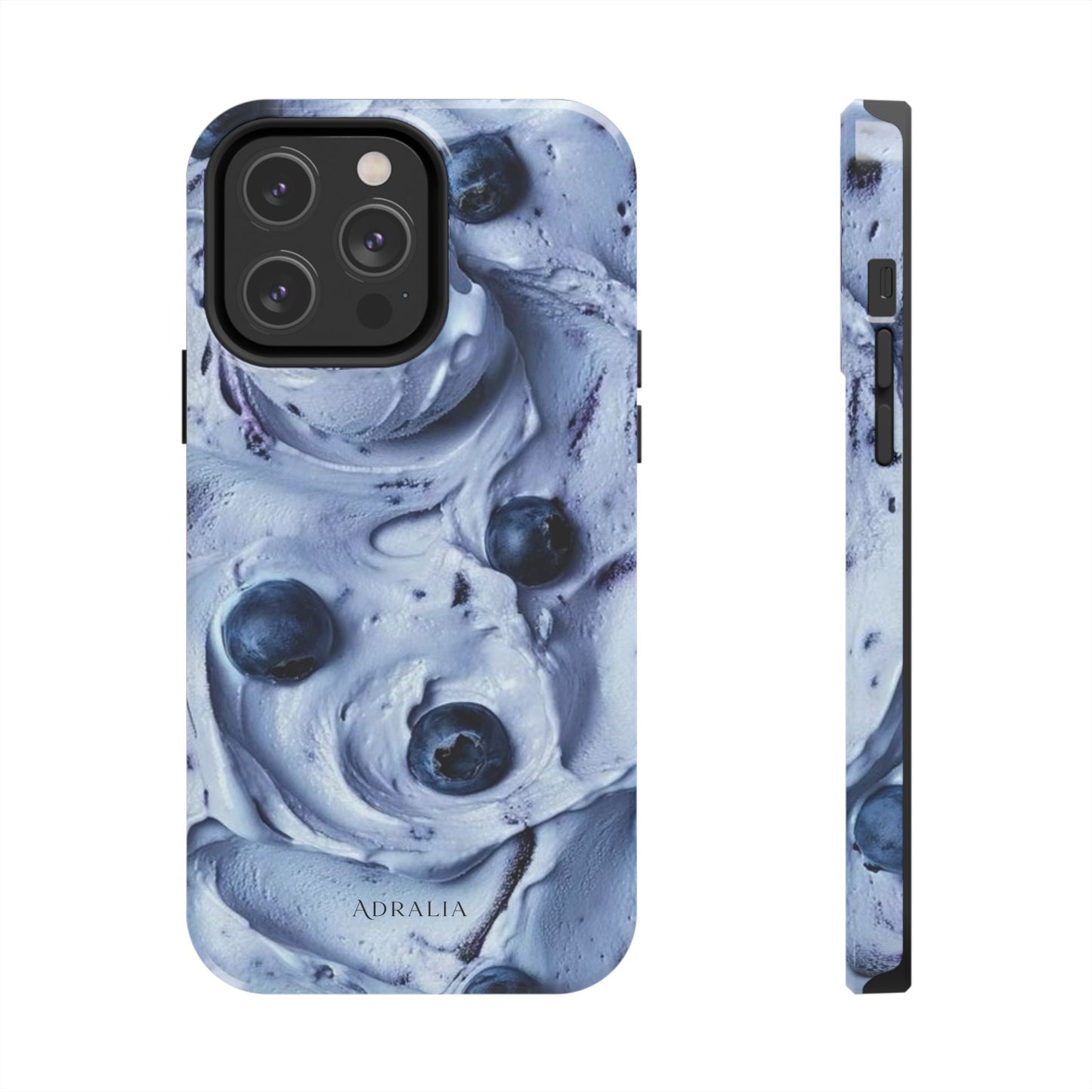 Blueberry Swirl Tough Phone Case — Protective Artistic Fruit Pattern