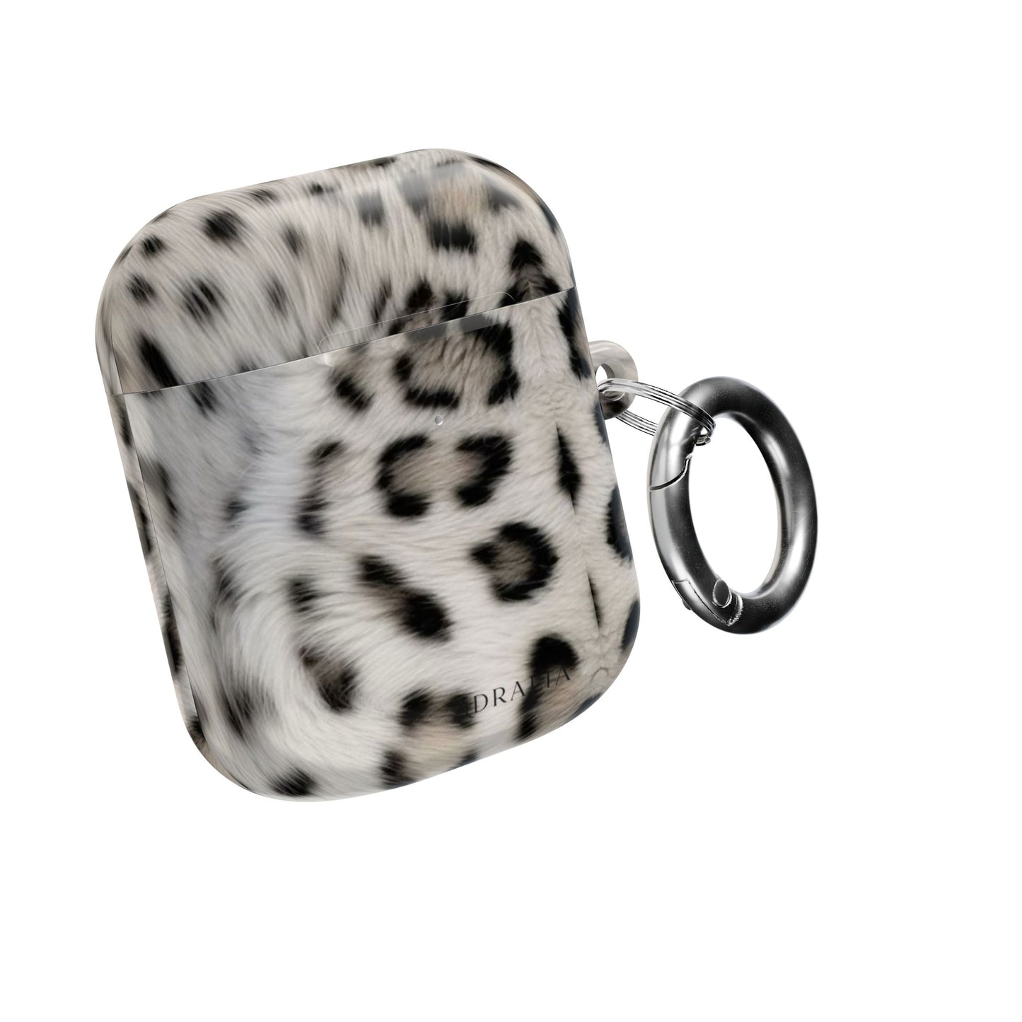 Leopard Print AirPod Case — Faux Fur Black & White Protective Cover