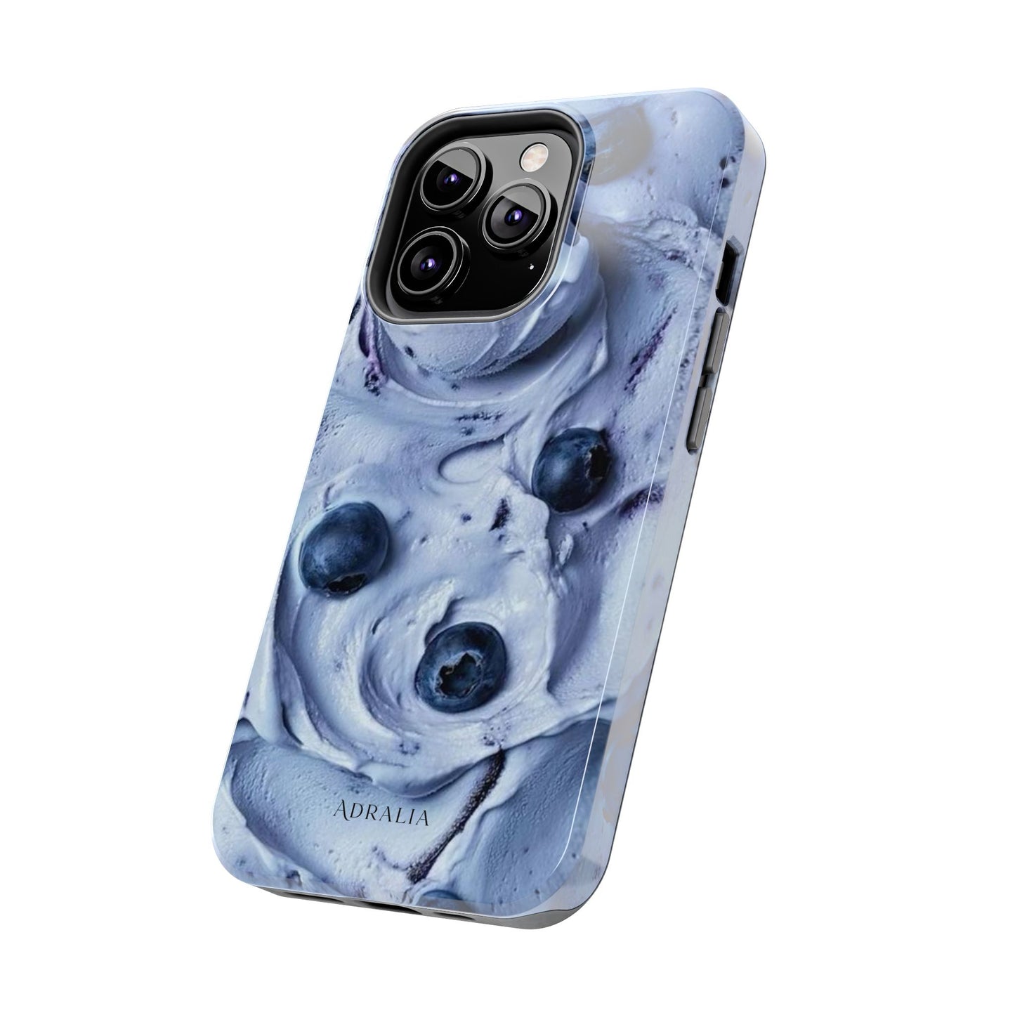Blueberry Swirl Tough Phone Case — Protective Artistic Fruit Pattern