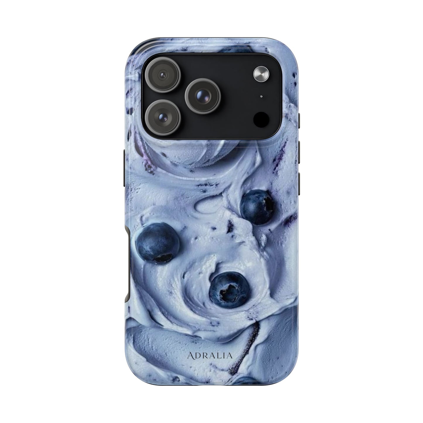 Blueberry Swirl Tough Phone Case — Protective Artistic Fruit Pattern