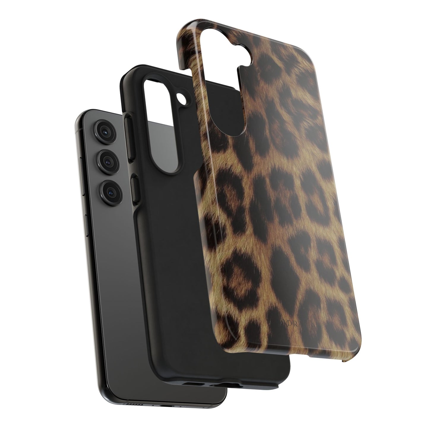 Leopard Print Tough Phone Case — Durable Animal-Print Protective Cover