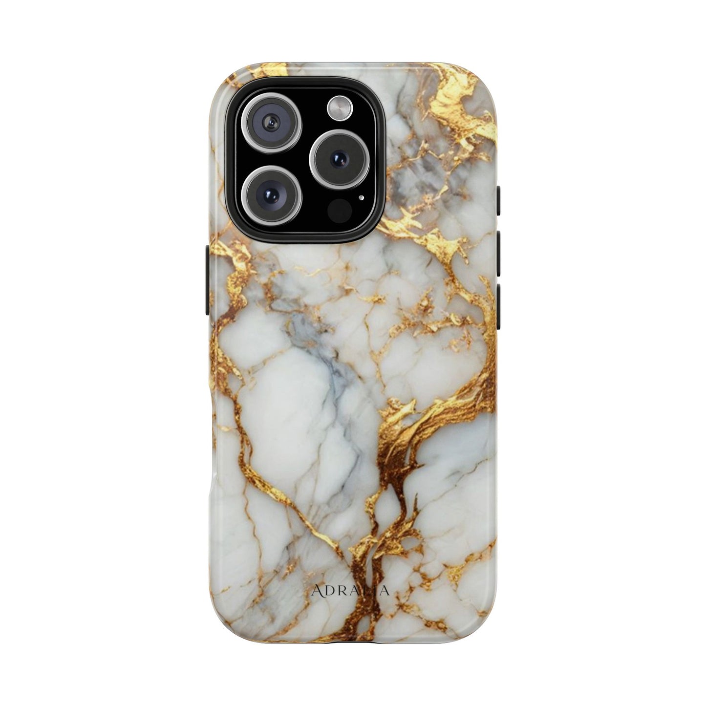 Gold Veined Marble Tough Phone Case — Luxury Protective Phone Case