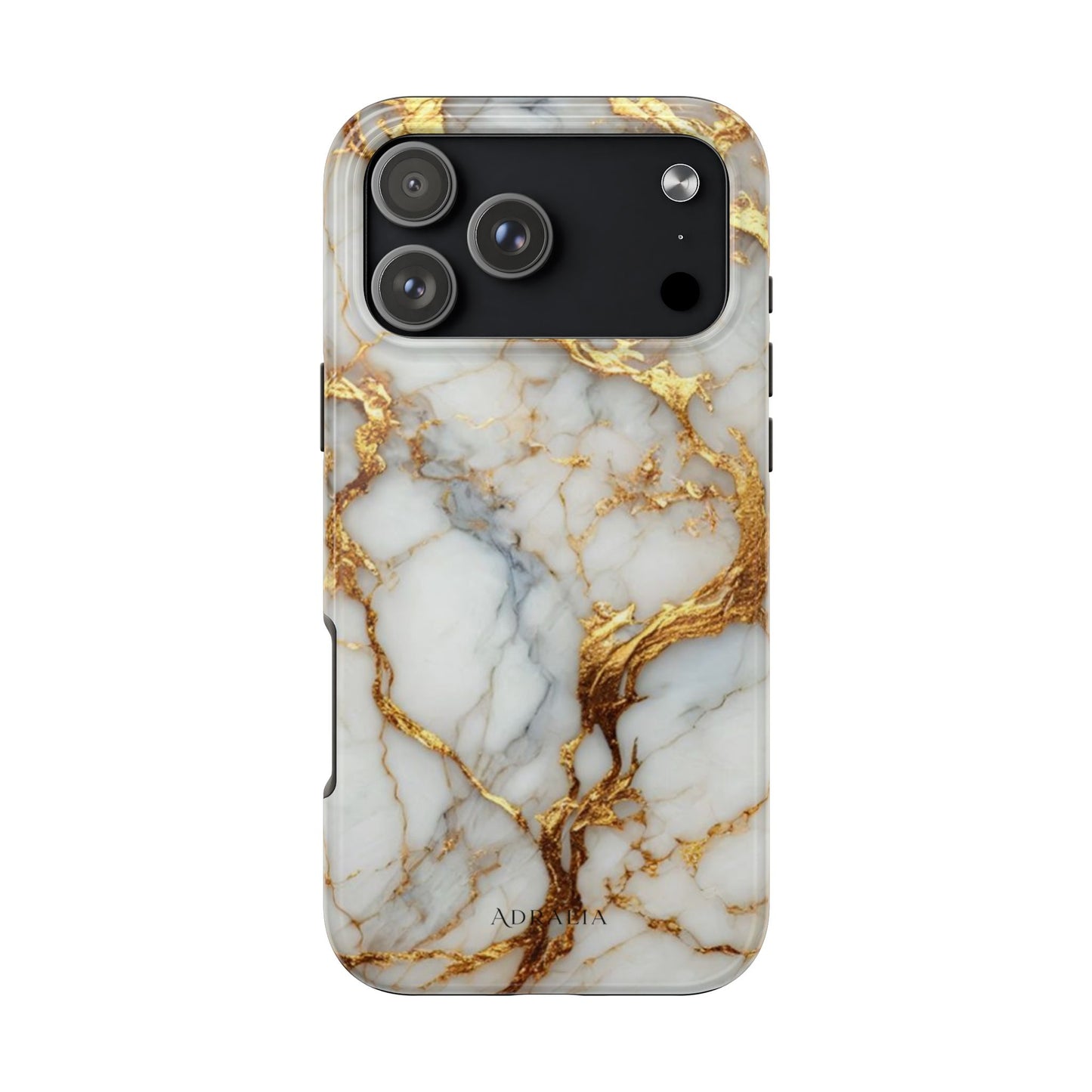 Gold Veined Marble Tough Phone Case — Luxury Protective Phone Case