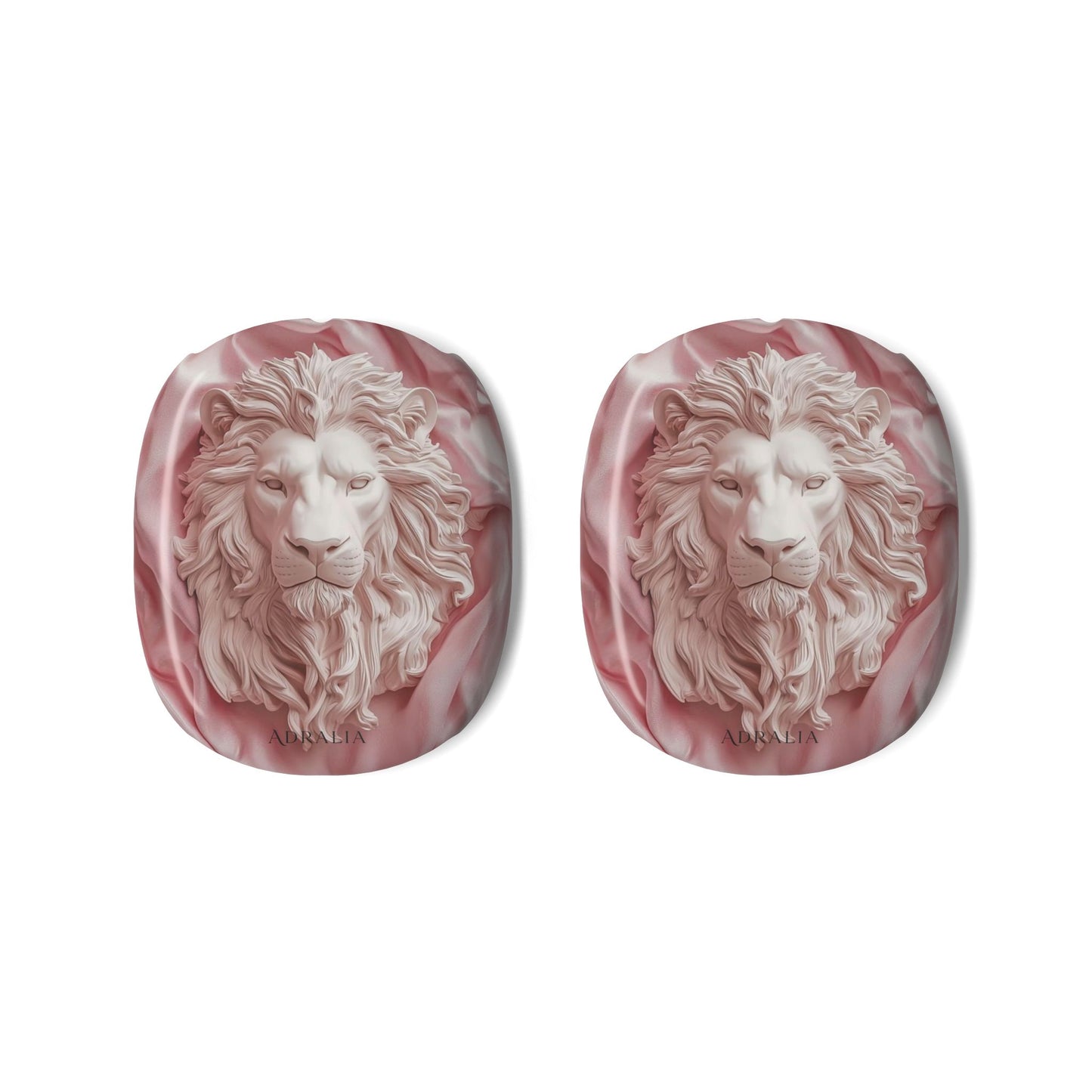 Lion Relief AirPods Max Shell Case — Pink Marble Headphone Covers