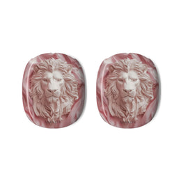 Lion Relief AirPods Max Shell Case — Pink Marble Headphone Covers