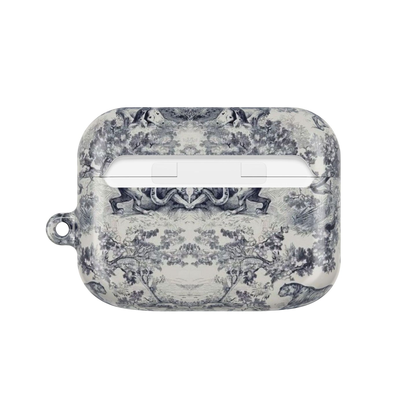 Vintage Toile AirPod Case — Classic Grey Pattern Protective Cover