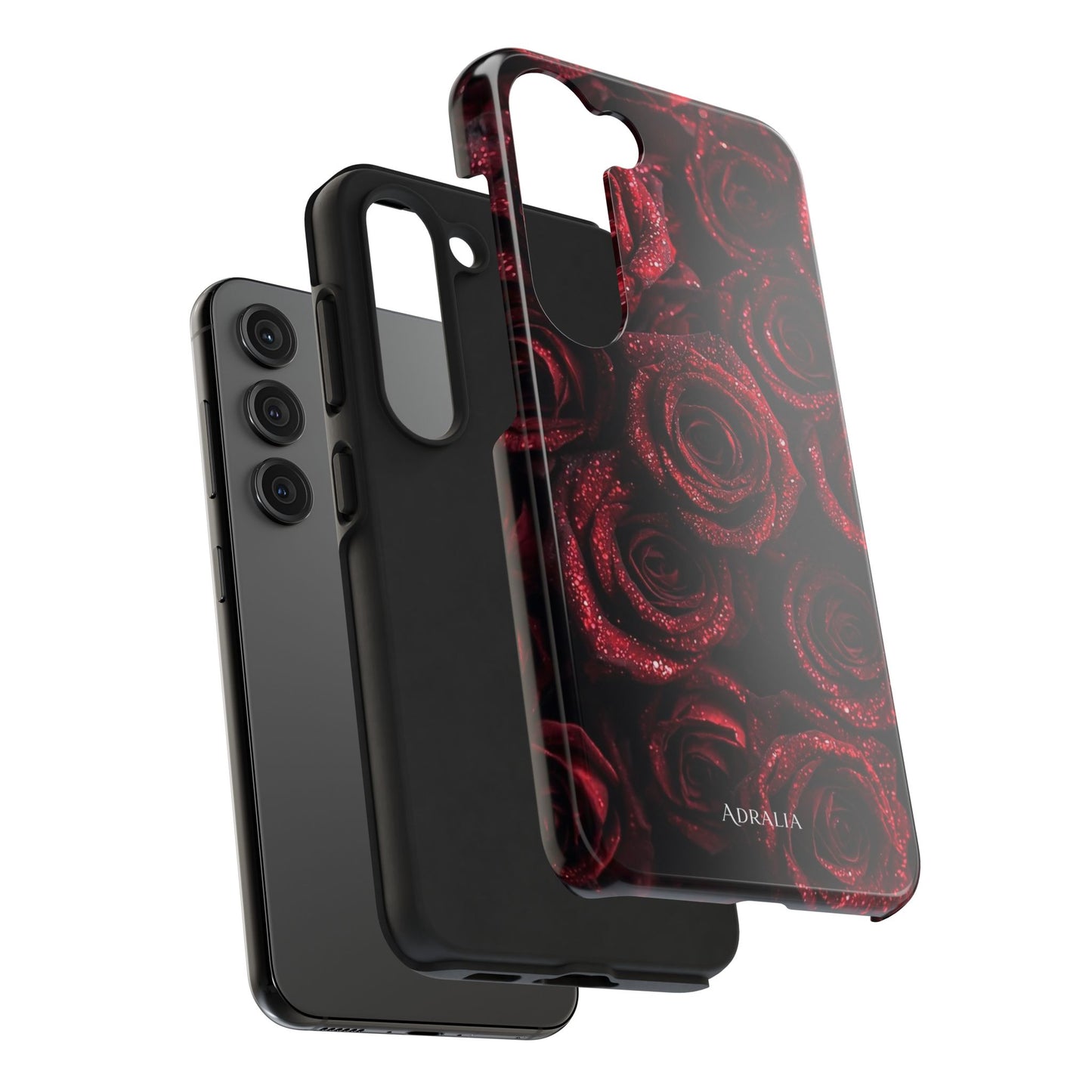 Red Velvet Roses Tough Phone Case — Protective Floral iPhone Case