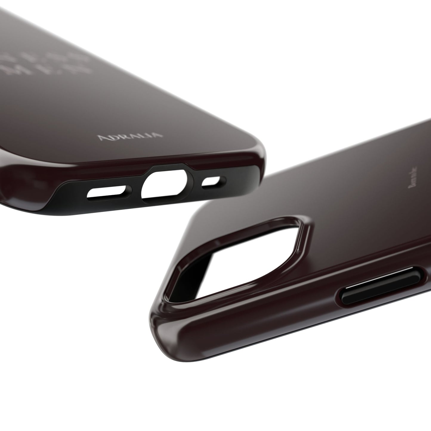 Business Women Tough Phone Case — Empowering Burgundy Protective Phone Cover
