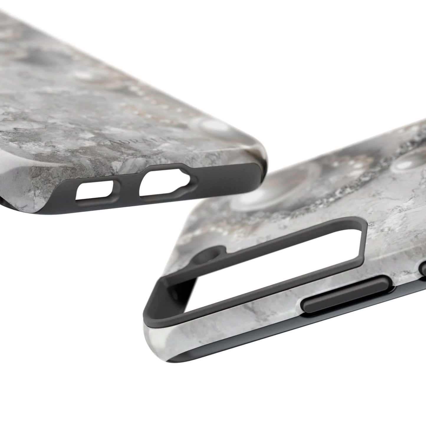 Pearl Luxe Tough Phone Case — Elegant Pearl & Crystal Protective Cover