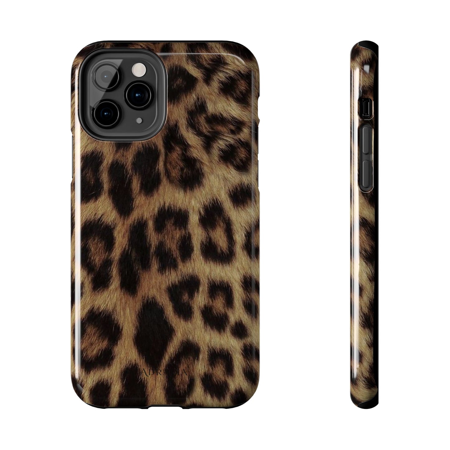 Leopard Print Tough Phone Case — Durable Animal-Print Protective Cover