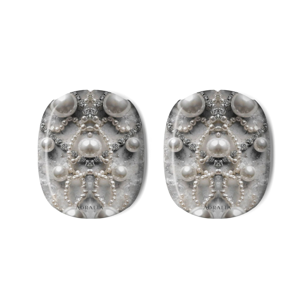 Pearl Lace AirPods Max Shell Case — Elegant Beaded Headphone Covers
