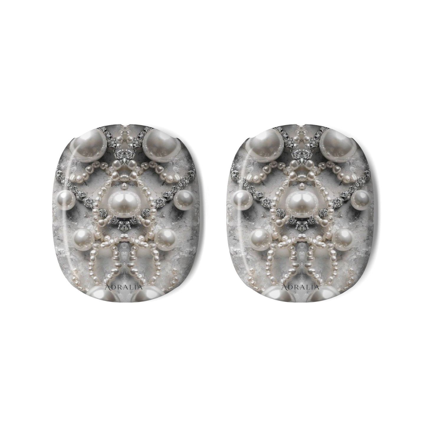 Pearl Lace AirPods Max Shell Case — Elegant Beaded Headphone Covers