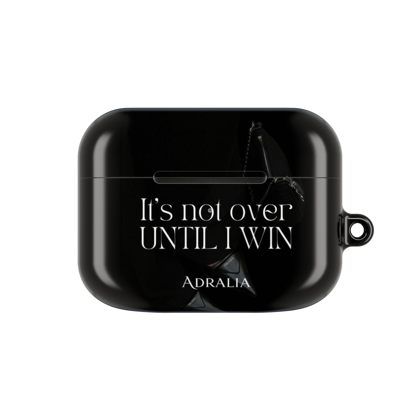 Motivational AirPod Case — "It's Not Over Until I Win" Inspirational Protective Cover