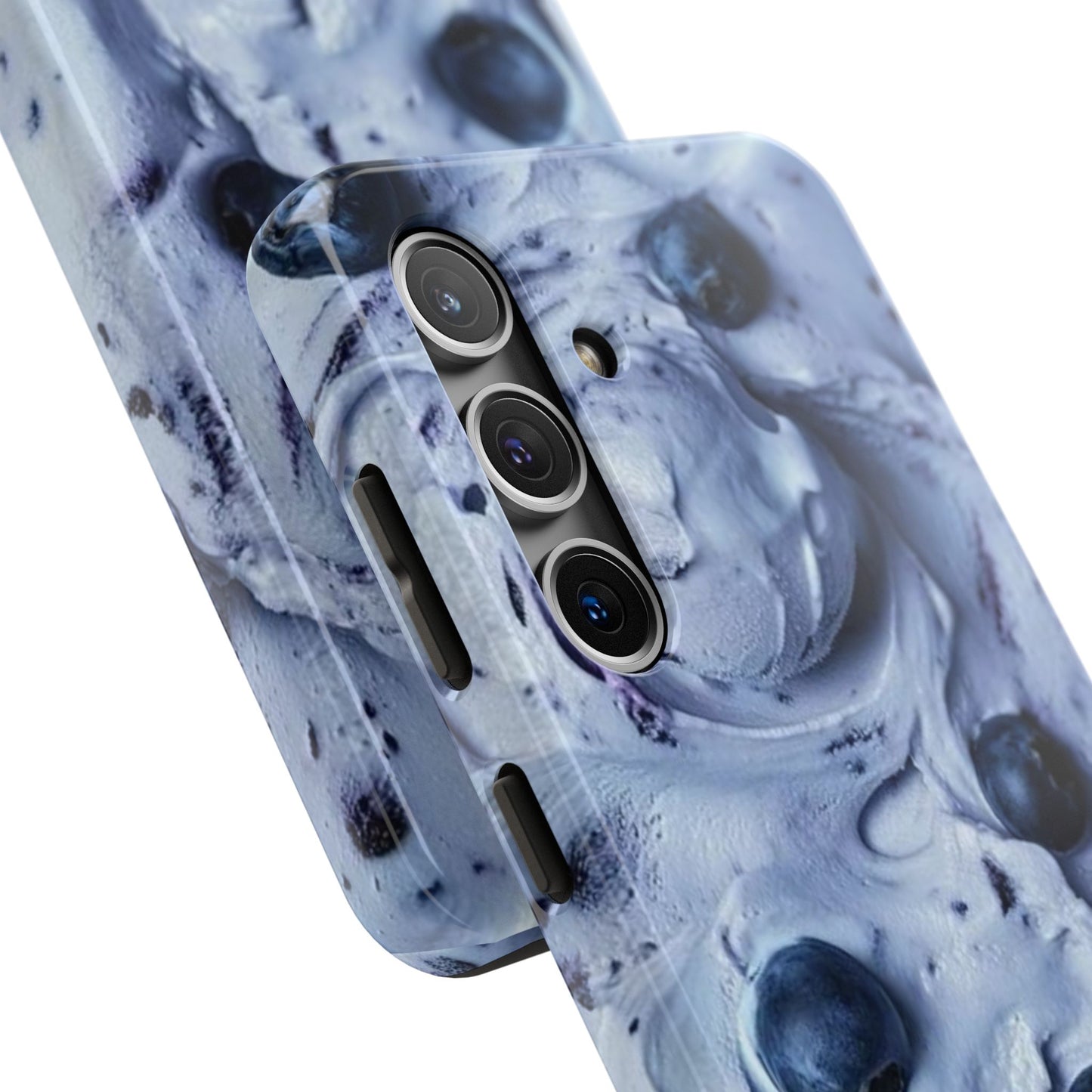 Blueberry Swirl Tough Phone Case — Protective Artistic Fruit Pattern
