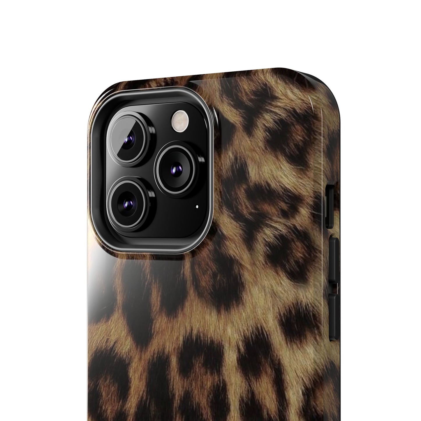 Leopard Print Tough Phone Case — Durable Animal-Print Protective Cover