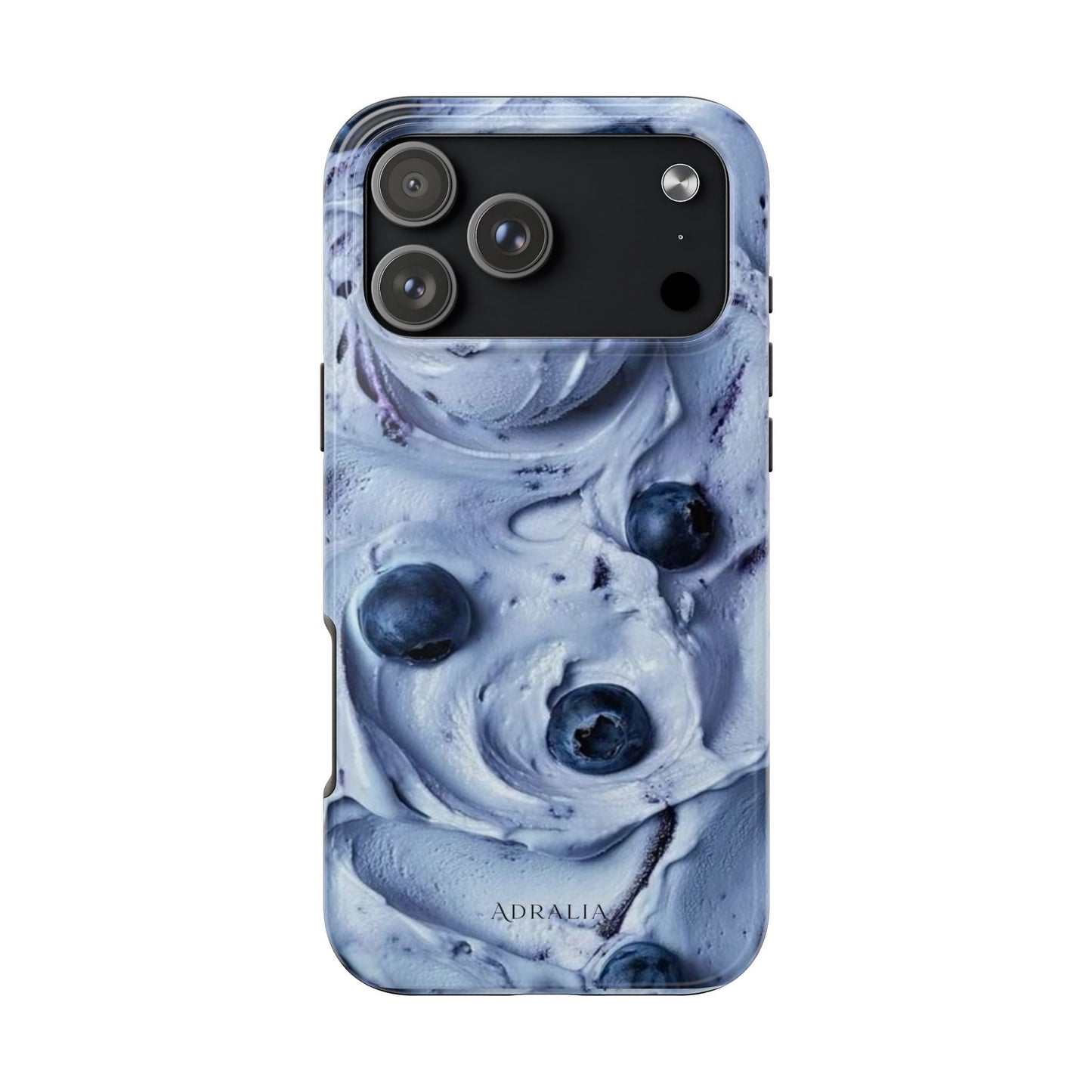 Blueberry Swirl Tough Phone Case — Protective Artistic Fruit Pattern