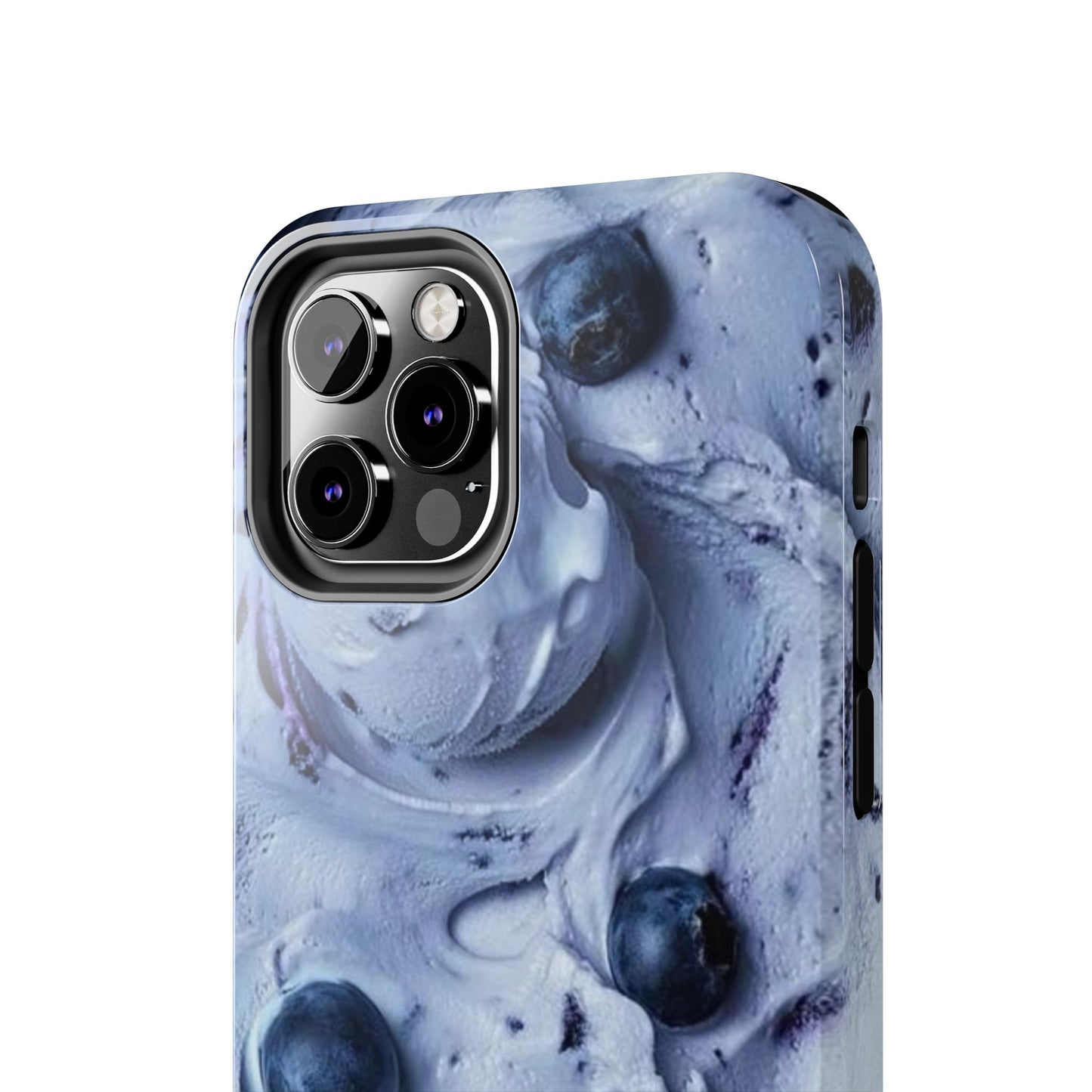 Blueberry Swirl Tough Phone Case — Protective Artistic Fruit Pattern