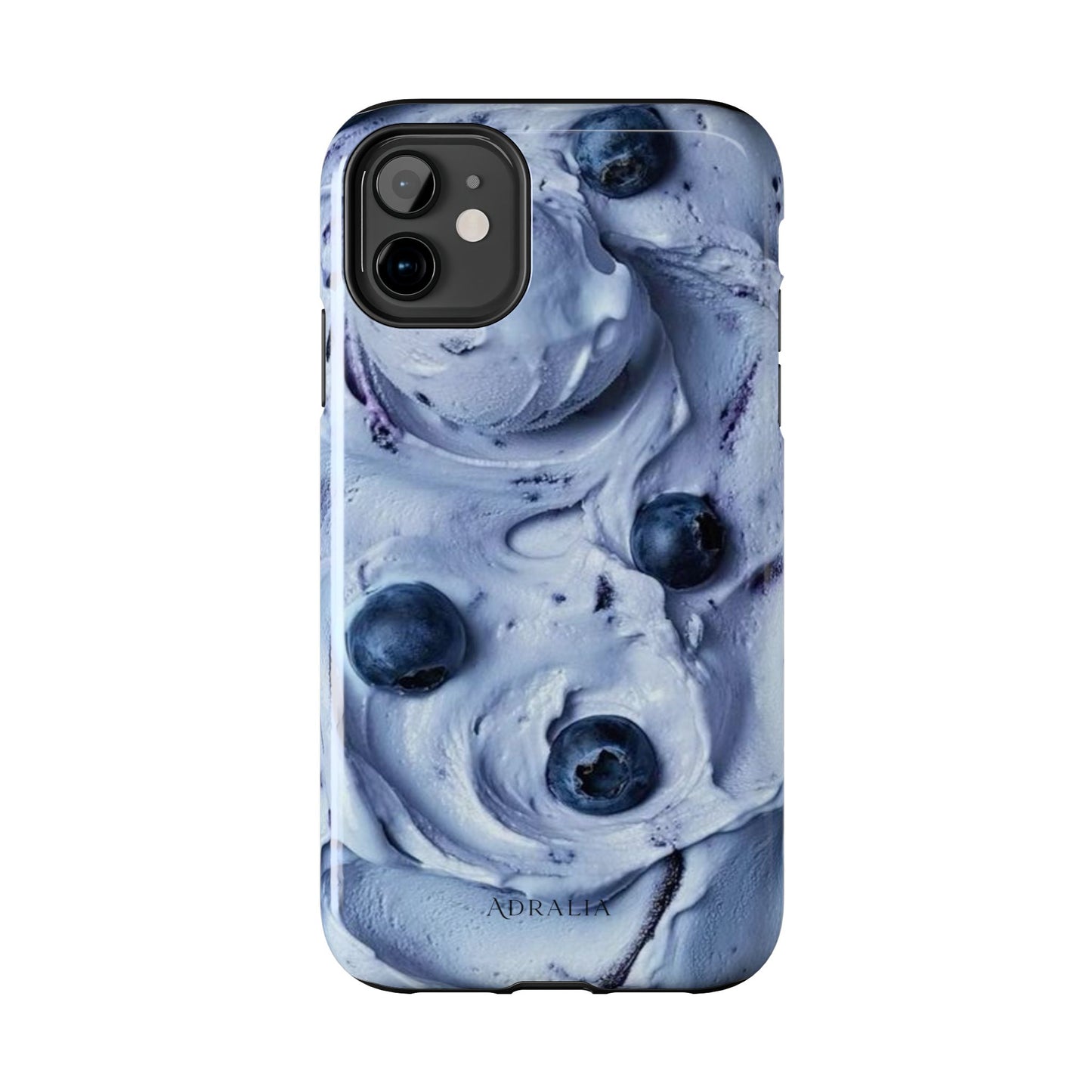 Blueberry Swirl Tough Phone Case — Protective Artistic Fruit Pattern