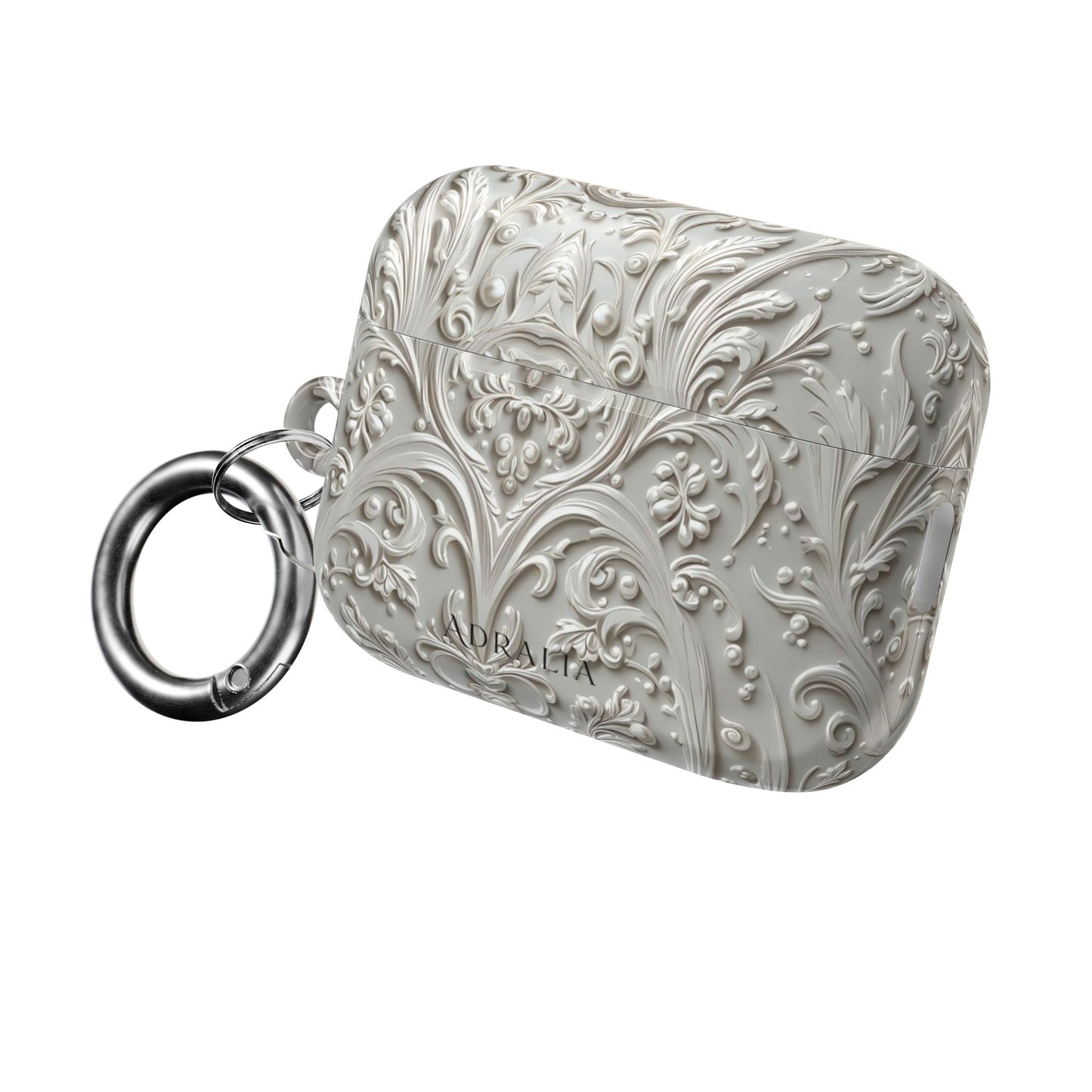 Damask Embossed AirPod Case — Vintage Ornate Protective Cover
