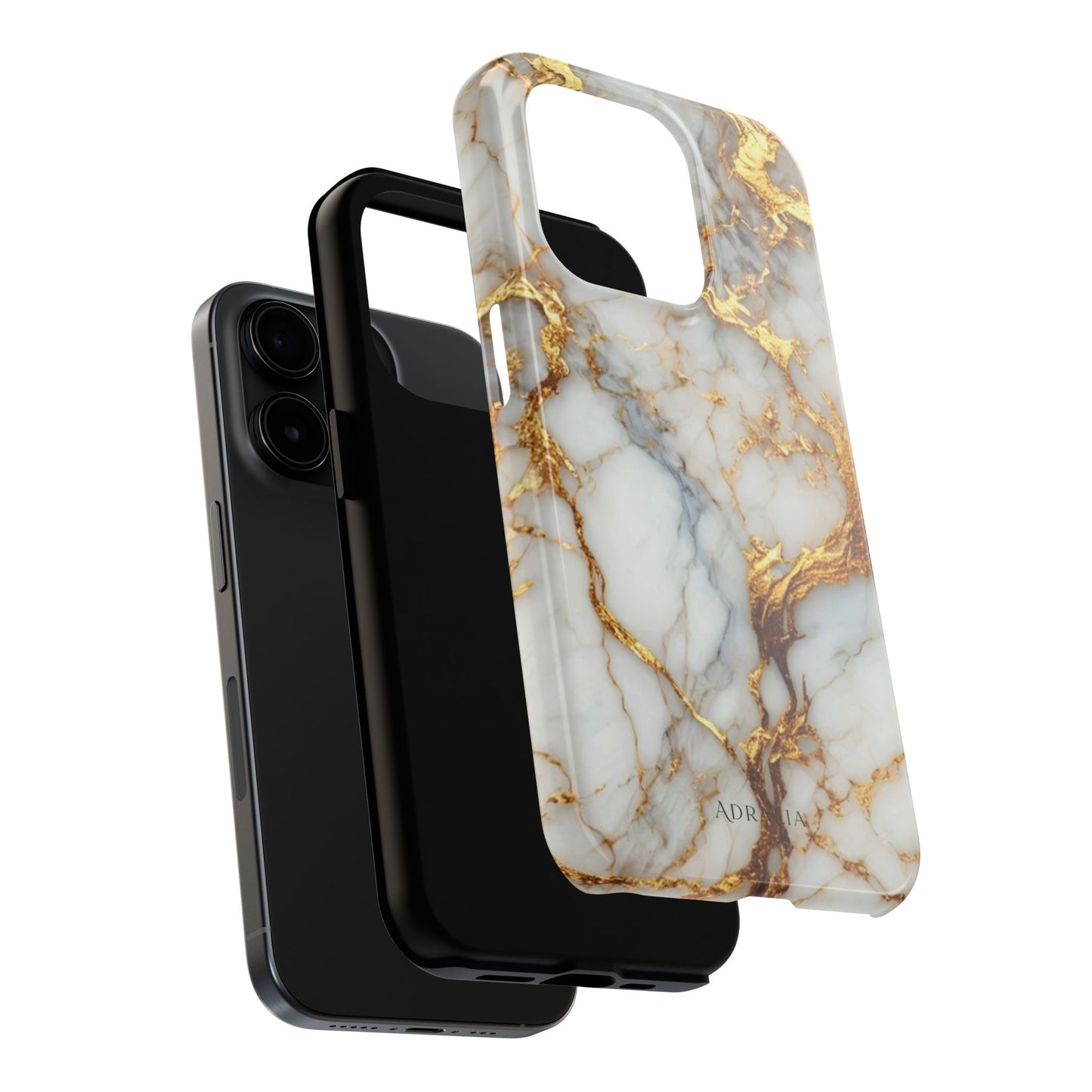 Gold Veined Marble Tough Phone Case — Luxury Protective Phone Case