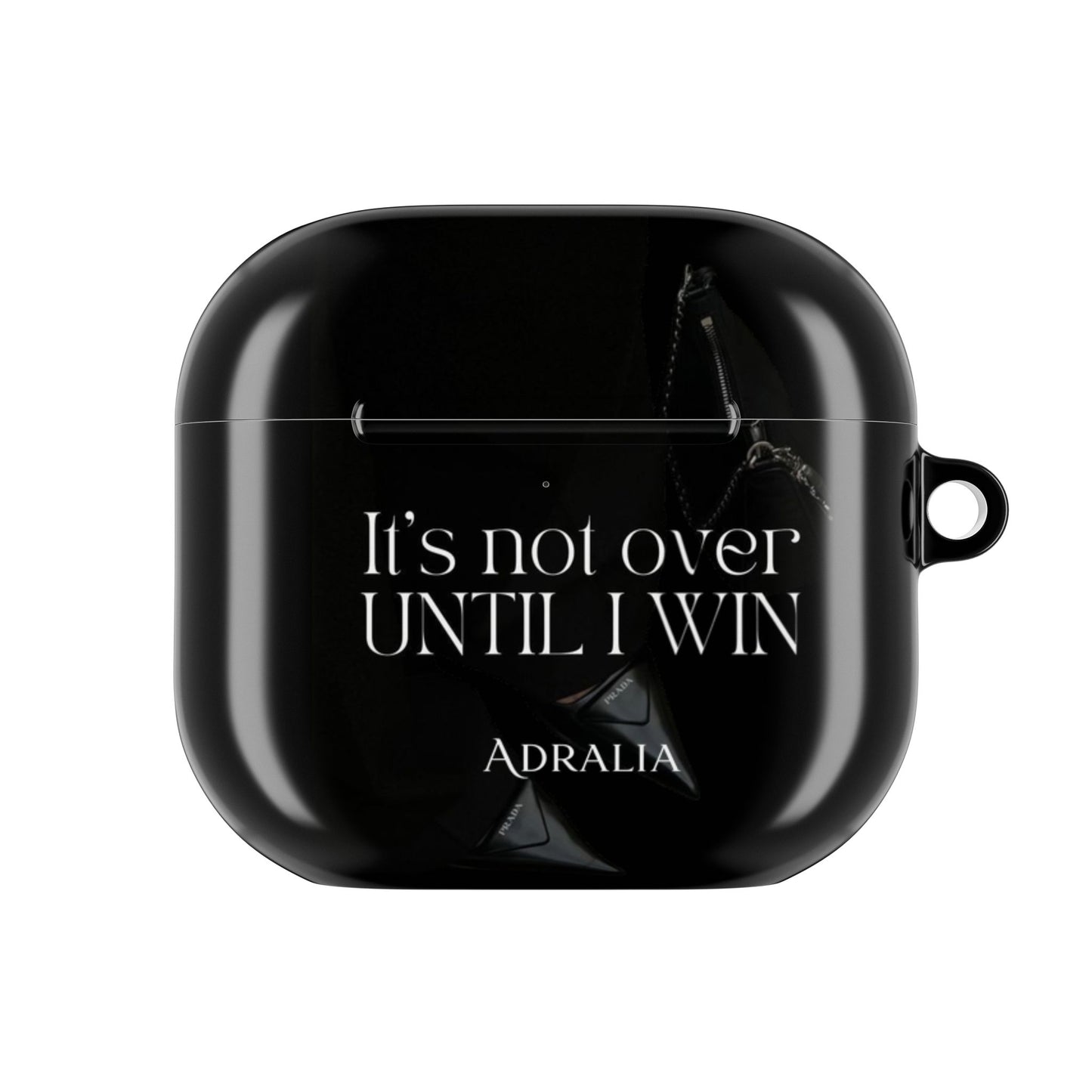 Motivational AirPod Case — "It's Not Over Until I Win" Inspirational Protective Cover