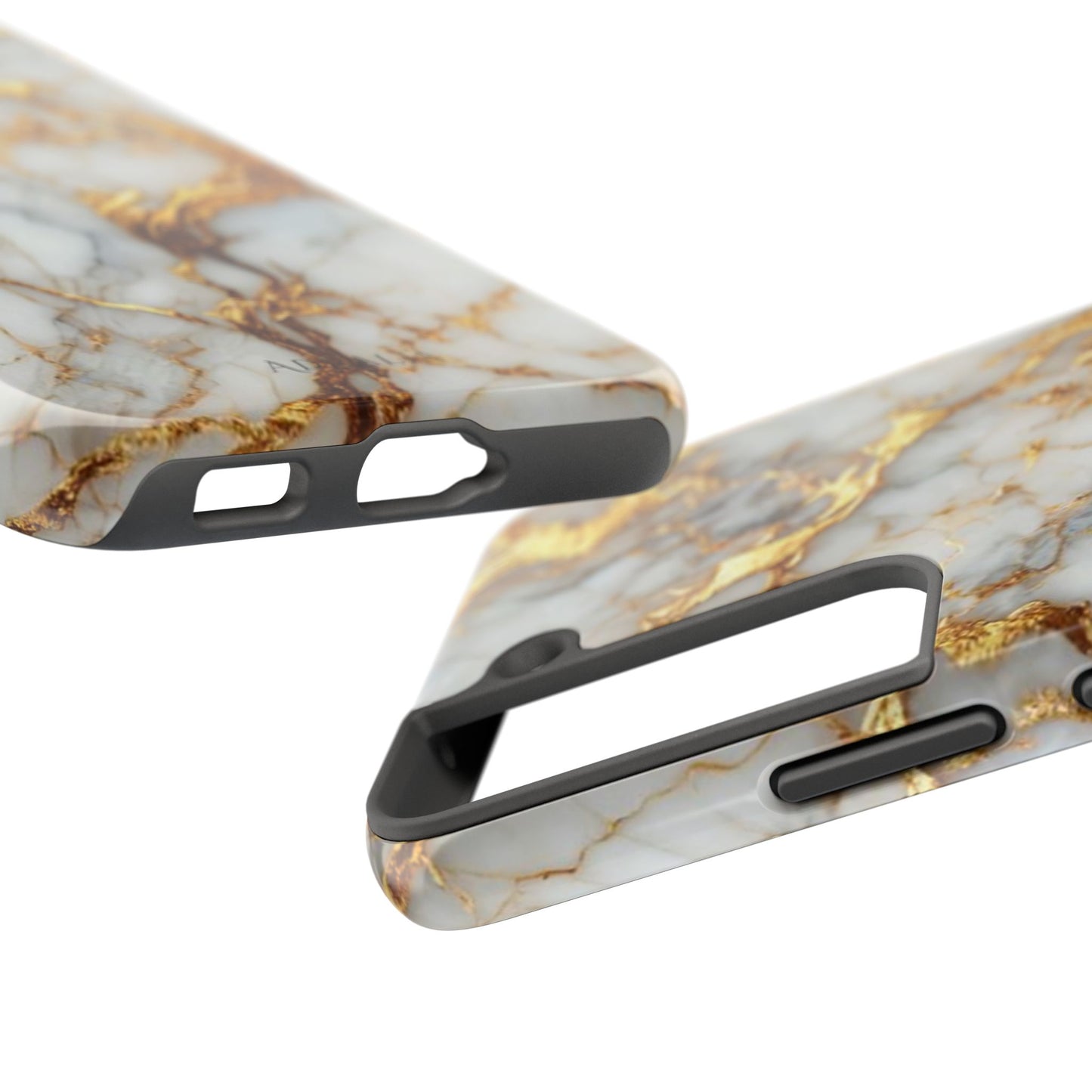 Gold Veined Marble Tough Phone Case — Luxury Protective Phone Case