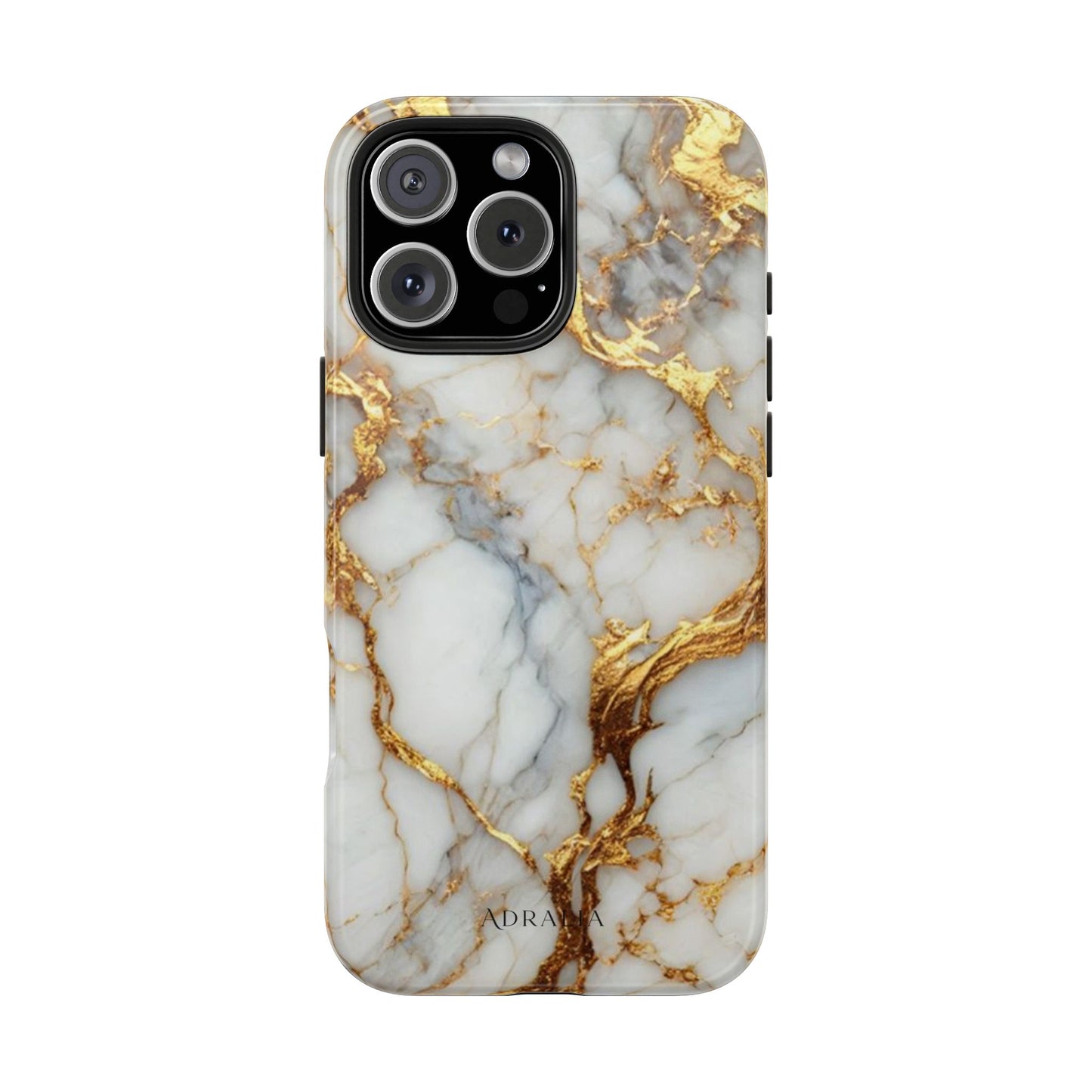Gold Veined Marble Tough Phone Case — Luxury Protective Phone Case