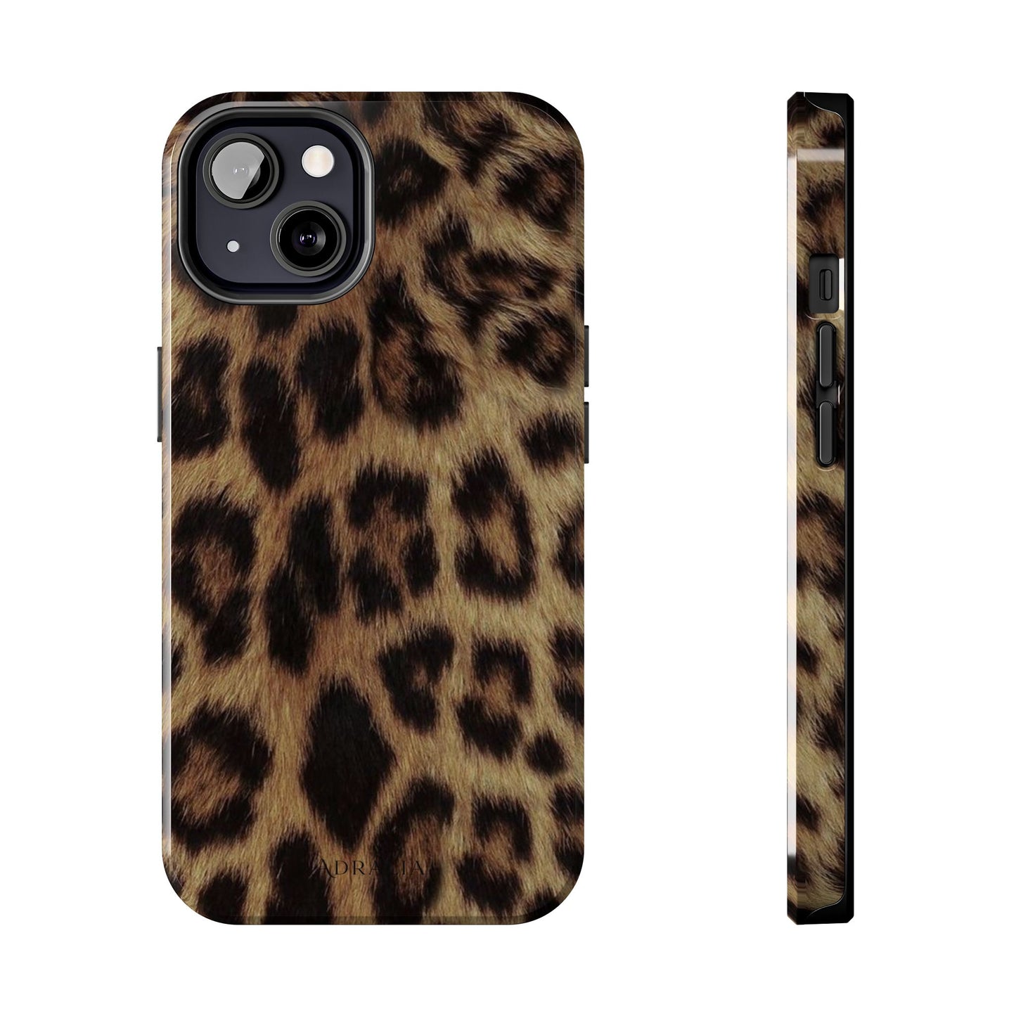 Leopard Print Tough Phone Case — Durable Animal-Print Protective Cover
