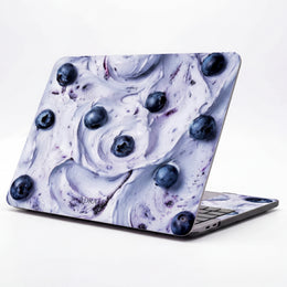 MacBook Case — Blueberry Swirl Protective Sleeve (Food-Inspired Design)