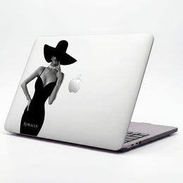 Woman With Hat - MacBook Cases