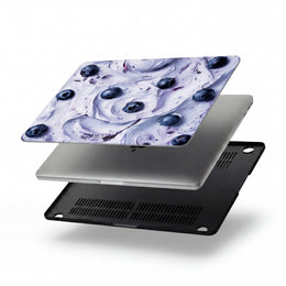 MacBook Case — Blueberry Swirl Protective Sleeve (Food-Inspired Design)