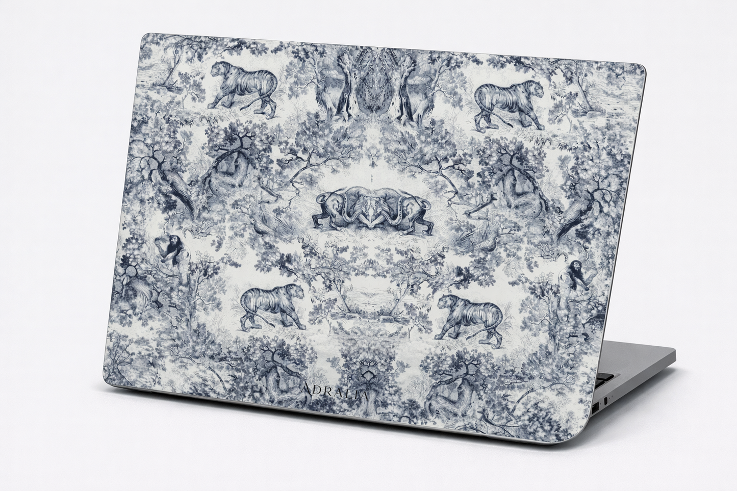 MacBook Case — Vintage Toile Safari Pattern Protective Sleeve