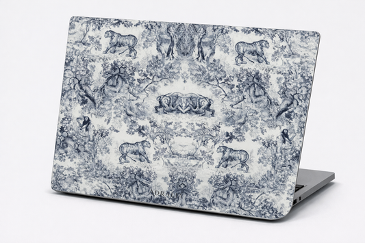 MacBook Case — Vintage Toile Safari Pattern Protective Sleeve