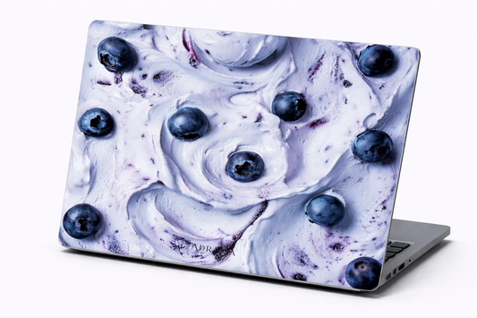 MacBook Case — Blueberry Swirl Protective Sleeve (Food-Inspired Design)